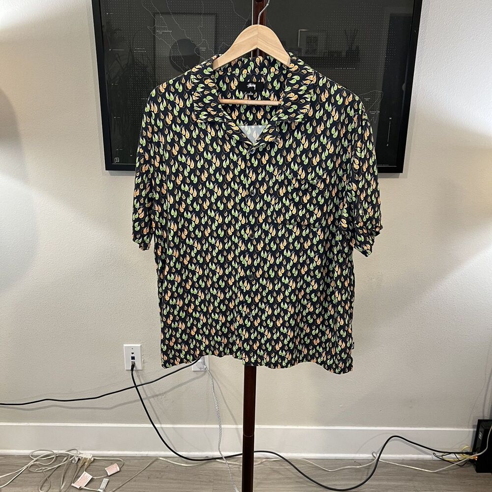 Stussy (Japan) - Paisley Tears SS Shirt (#1118234) - Navy